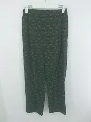 ◇ URBAN RESEARCH DOORS 総柄 レトロ イージーパンツ サイズONE グリーン系 マルチ レディース E  【1306160020476】