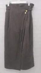 ◇ ◎ ●未使用● ViS ビス スウェード調 ラップ巻き風 マキシ ナロー スカート サイズM モカ ベージュ系 レディース E  【1306160020360】