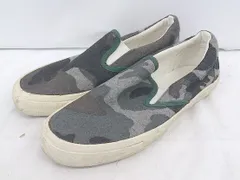 ◇ Conlar Eve 迷彩 カモフラ スリッポン シューズ サイズS グレー グリーン系 メンズ E 【1306160023590】