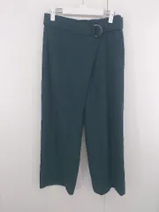◇ ◎ BEAUTY & YOUTH UNITED ARROWS バックゴム ラップ パンツ サイズM ダークグリーン系 レディース E  【1306160023385】