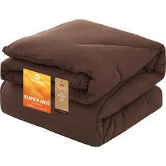【24時間以内発送】150x210 体にフィット ほこりが出にくい オールシーズン 24時間持続制菌消臭 あったか 2.1kg 洗える HOT】 ブラウン 【SUPER 羽毛より暖かい 冬 シングル シンサレート 掛け布団 Living VK