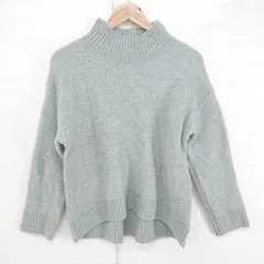 ◇ GLOBAL WORK グローバルワーク アースカラー ナチュラル ミックス 長袖 ニット セーター サイズM ブルー系 レディース E  【1306160026089】