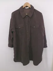 ◇ BEAMS HEART ビームス ハート コーデュロイ オーバーサイズ 長袖 CPOシャツブルゾン サイズS ブラウン系 レディース E 【1306160026034】