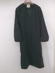 ◇ ◎ rps アールピーエス ウエストリボン 大人女子 長袖 ノーカラー コート サイズM ブラック レディース E  【1306160025648】