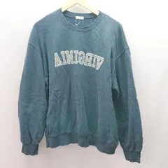 ◇ Via.J リブ袖 文字プリント シンプル カジュアル 長袖 トレーナー サイズONE グリーン レディース (メンズ) E 【1306190000066】