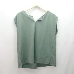 ◇ BEAUTY&YOUTH UNITED ARROWS 無地 シンプル カジュアル 夏コーデ 袖なし カットソー サイズF カーキ レディース E  【1306190000301】