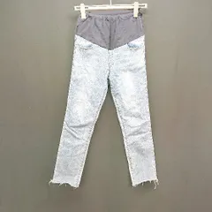 ◇ CHOCOA 妊婦 お腹ゆったり デニム ストレッチ マタニティパンツ サイズ表記なし ライトブルー レディース E  【1306190001957】
