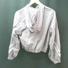 ◇ Heather ヘザー プルオーバー ハーフジップ クロップド丈 フード 長袖 パーカー サイズF パープル レディース E  【1306190004279】のサムネイル