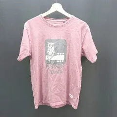 ◇ BARNS フロントプリント クルーネック カジュアル 半袖 Tシャツ サイズS ピンク レディース メンズ E 【1306190003708】