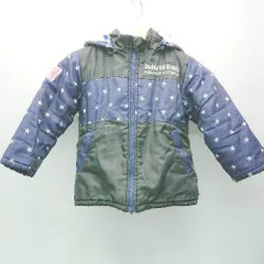 ◇ Daddy Oh Daddy キッズ 裏地ボア 星柄 スター ジップアップ フード 長袖 ジャンパー サイズ100 ネイビー メンズ E 【1306190003630】