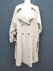 ◇ Social GIRL ソーシャルガール トレンチ シンプル 万能 着回し 長袖 コート サイズM ブラウン レディース E  【1306190005344】