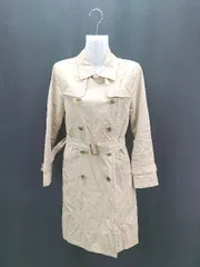 ◇ rhythm of life united arrows 裏地 ダブルボタン シンプル オシャレ 長袖 コート サイズM ベージュ系 レディース E  【1306190007157】