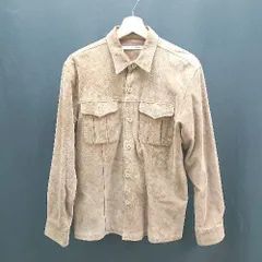 ◇ UNITED ARROWS 豚革 起毛 裏地 胸ポケット ボタン シンプル 長袖 ジャケット サイズM ブラウン系 レディース E  【1306190007096】