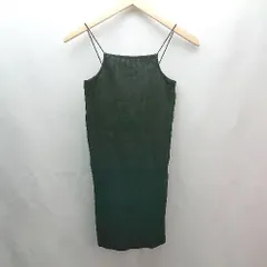 ◇ WHO'S WHO gallery キャミワンピ カップ付き インナー 無地 シンプル ミニ丈 ワンピース サイズF ブラック レディース E  【1306190011888】