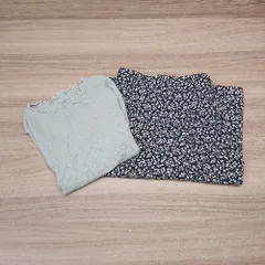 ◇ 《 LOWRYSFARM ローリーズファーム まとめ2点セット サイズF 花柄 ガーリー スカート/ブラウス レディース 》 E  【1306190013868】