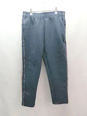 ◇ ZARA MAN ウエストゴム サイドライン ジャージ パンツ サイズUSA M シルバー/ネイビー メンズ E  【1306190015787】