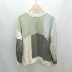 ◇ merlot メルロー マルチ柄 カジュアル シンプル ラウンドネック 長袖 トレーナー サイズ表記なし マルチ レディース E  【1306190020910】のサムネイル