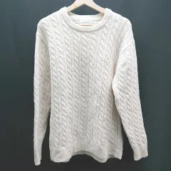 ◇ URBANRESEARCHDOORS クルーネック ユニセックス 長袖 ニット サイズ40 アイボリー メンズ レディース E  【1306190022747】