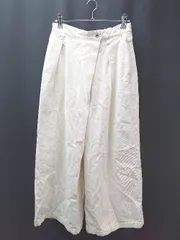 ◇ studio CLIP スタディオクリップ 切り返し ワンタック ウエストゴム 厚手 パンツ サイズM ベージュ系 レディース E  【1306190025502】