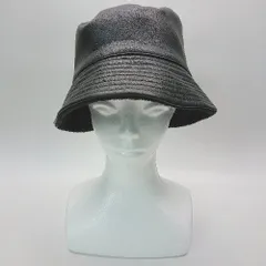 ◇ ノーブランド レザー系 ボア リバーシブル ファー フリース バケットハット ブラック系 表記なし レディース E  【1306190026387】