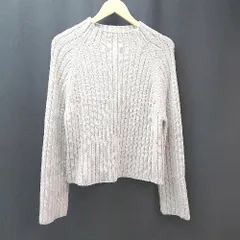 ◇ URBAN RESEARCH 秋冬 暖かい シンプル ゆったり 長袖 ニット サイズF ホワイト系 レディース E  【1306190027599】