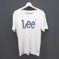 ◇ Lee リー スポーティ カジュアル ラフ 定番 シンプル 半袖 Tシャツ サイズL ホワイト レディース メンズ E  【1306190029425】