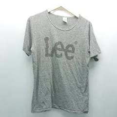 ◇ Lee リー スポーティ カジュアル ラフ 定番 シンプル 半袖 Tシャツ サイズM グレー レディース メンズ E  【1306190029432】