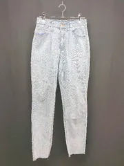 ◇ Re:EDIT　リエディ デニム生地 裾切りっぱなし カジュアル シンプル スキニーパンツ サイズS ライトブルー レディース E  【1306190031305】