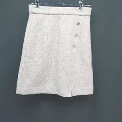 ◇ PROPORTION BODY DRESSING ビジュー キラキラ バックファスナー 上品 ミニ 台形 スカート サイズ1 ピンク レディース E  【1306190031855】