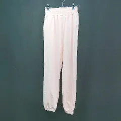 ◇ 新品 me+em select コットン100% ウエストゴム ストリート ゆったり ジョガーパンツ サイズF ピンク レディース E  【1306190031657】