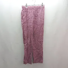 ◇ ZARA ザラ ウエストゴム 薄手 涼しげ シンプル 無地 カジュアル テーパードパンツ サイズXS ピンク レディース E  【1306190032173】