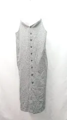 ◇ ROPE' PICNIC ロぺピクニック シンプル 前ボタン キャミワンピ - ロング ワンピース サイズ38 グレー レディース E  【1306190033309】