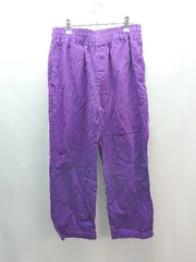 ◇ Attitude Makers Style ウエストゴム ストリート シンプル カラーパンツ サイズM パープル レディース E  【1306190033866】