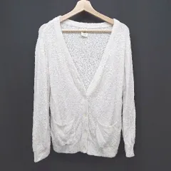 ◇ gelato pique ルームウエア 柔らかい リラックス ドット 長袖 カーディガン サイズF ホワイト レディース E  【1306190035686】