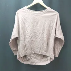 ◇ URBAN RESEARCH DOORS ドルマンスリーブ ラウンドネック カジュアル 長袖 カットソー サイズONE ピンク レディース E  【1306190040987】