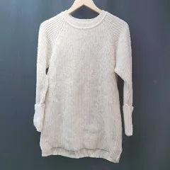 ◇ URBANRESEARCHDOORS クルーネック 無地 生地厚手 長袖 ニット サイズONE ベージュ レディース E  【1306190042516】