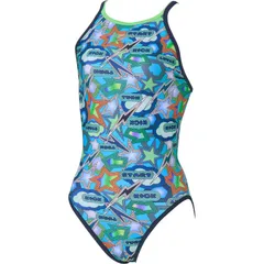 Speedo スピード Sparkling Boom TurnS Suit 水泳 水着レディース競泳用（非公認・ stw02556-bl、ブルー