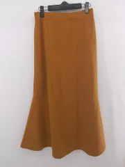 ◇ Re:EDIT リエディ バックゴム マーメイド ロング ナロー スカート サイズL オレンジ系 レディース E  【1306210003442】