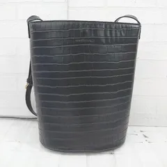 ◇ LOWRYS FARM ローリーズファーム 型押し 大人女子 ショルダー バッグ ブラック レディース E  【1306210008706】