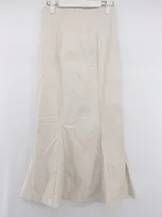 ◇ GRL グレイル シンプル ハイウエスト マキシ マーメイド スカート サイズL アイボリー系 レディース E  【1306210016473】