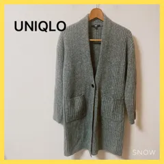 UNIQLO ユニクロ レディースカーディガン グレー ウール100%サイズS