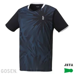 ゴーセン GOSEN ゲームシャツ テニス・バドミントン アパレル(メンズ・ユニ) (T2552)、(39)ブラック
