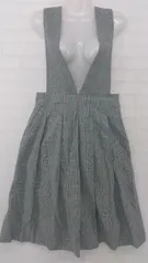 ◇ ROPE PICNIC ロペピクニック グレンチェック 膝下丈 ジャンパースカート サイズ38 ブラック ホワイト系 レディース E  【1306240000305】