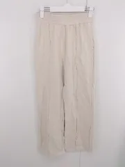 ◇ LAGUA GEM ラグア ジェム コットン100% フレアシルエット スウェットパンツ サイズM アイボリー系 レディース E  【1306240000985】