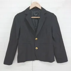 ◇ Rhythm of Life UNITED ARROWS 金ボタン モダン 2B 長袖 テーラード ジャケット サイズS ブラック レディース E  【1306240001685】