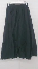 ◇ FREAK'S STORE シンプル 大人女子 抜け感 ウエストゴム ロング フレア スカート サイズF ブラック レディース E  【1306240003825】