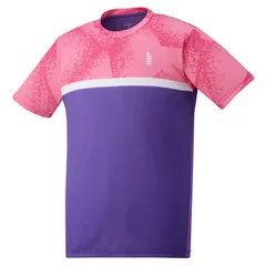 ゴーセン GOSEN ゲームシャツ テニス・バドミントン アパレル(ユニ) t2408-75、(75)パープル