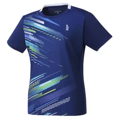 ゴーセン GOSEN レディースゲームシャツ テニス・バドミントン アパレル(レディース) t2401-17、(17)ネイビー