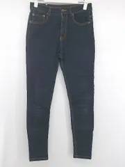 ◇ JEANASIS ジーナシス カジュアル ストレッチ スキニー デニム パンツ ジーンズ サイズS ネイビー レディース E  【1306240009827】