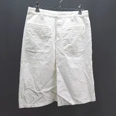 ◇ agnes.b カジュアル シンプル ポケット付き ベーシック ひざ丈 台形 スカート サイズ38 ホワイト レディース E  【1306260001047】